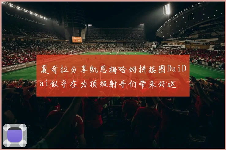 夏奇拉分享凯恩梅哈姆拼接图DaiDai似乎在为顶级射手们带来好运